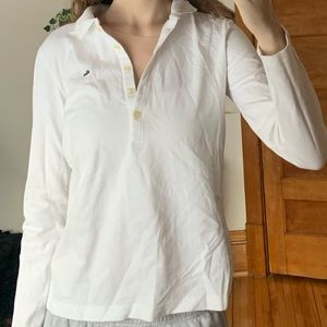 Lacoste White 1/4 Button up!